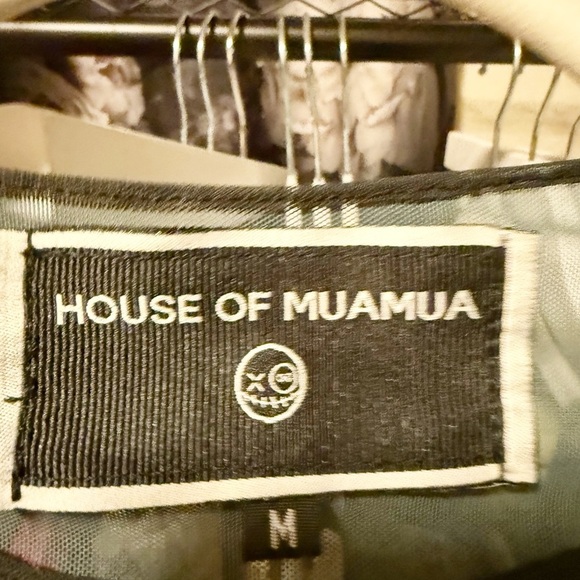 House of Muamua Harry Styles Allover Sublimation Printed Mesh Maxi Dress RARE - Picture 5 of 9